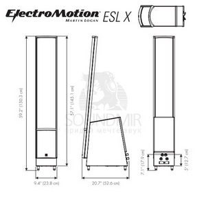 Martin Logan ElectroMotion ESL X Black